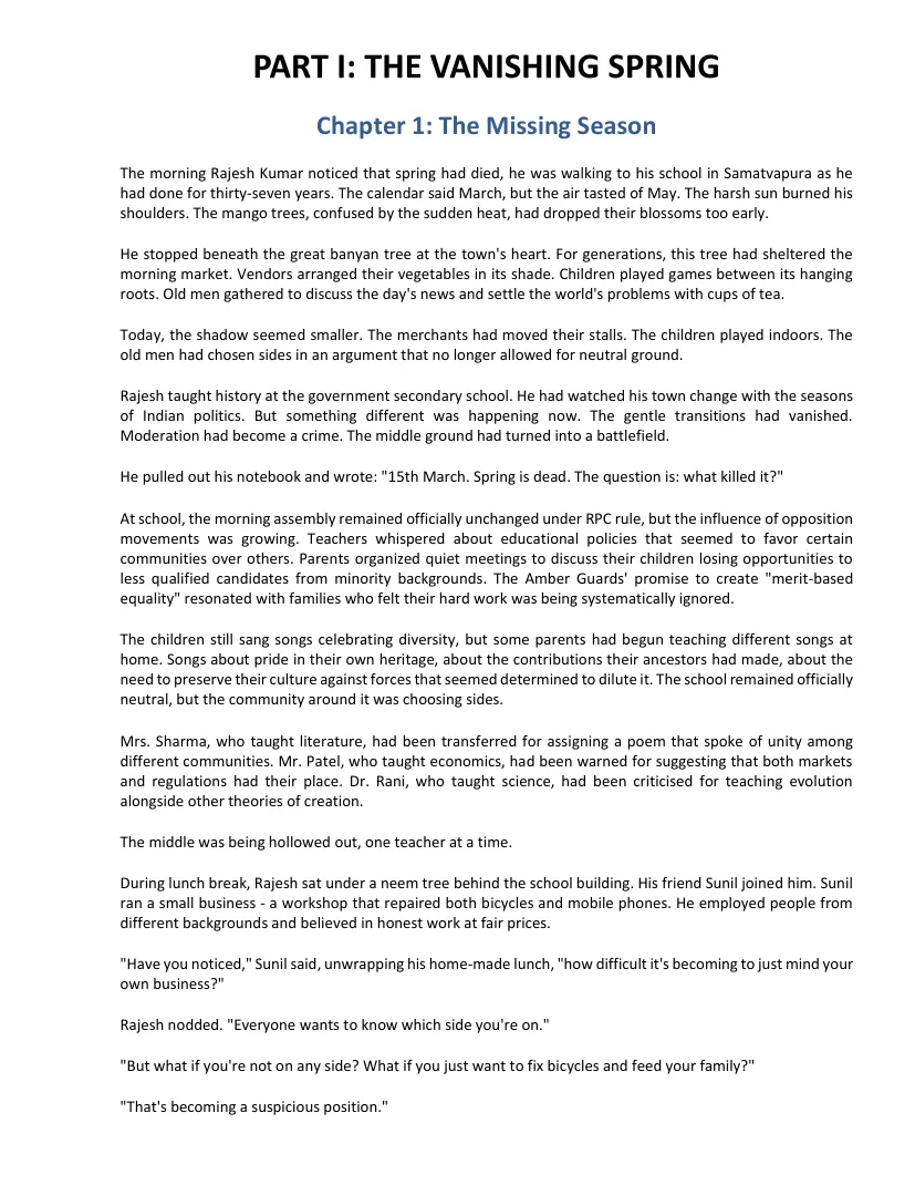 Between the Monsoons sample page 2